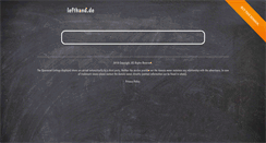 Desktop Screenshot of lefthand.de